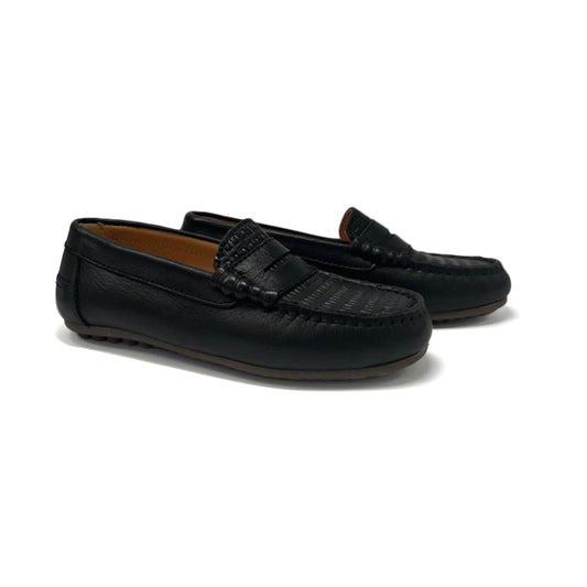 lmdi-black-woven-penny-loafer-boys