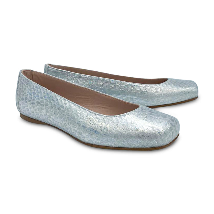 LMDI Silver Halo Square Toe Slip on 137157