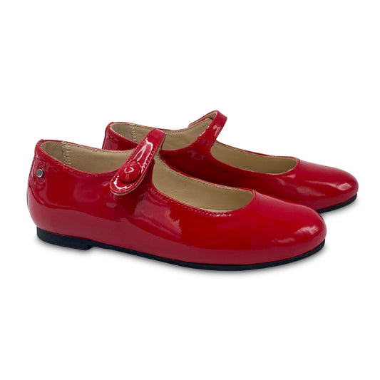 Manuela De Juan Red Patent Leather Mary Jane S2970