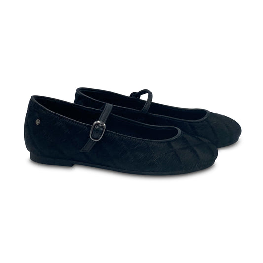 Manuela De Juan Black Gazelle Horsehair Mary Jane S2862