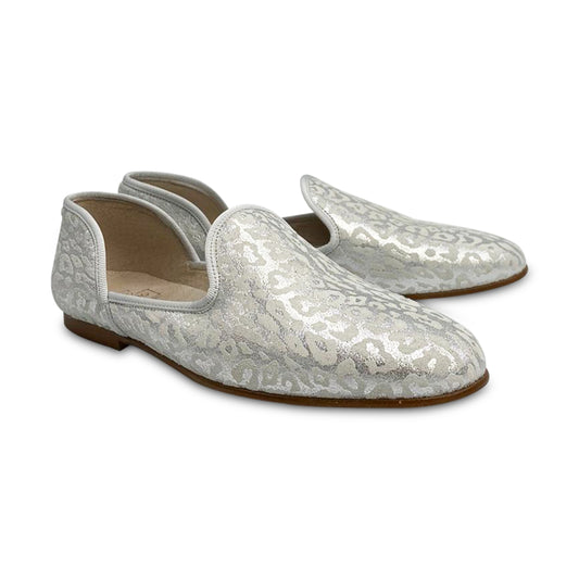 HOO Silver Leopard Slip on 2431