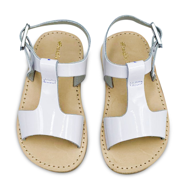 Freshly Picked Malibu White Patent Sandal