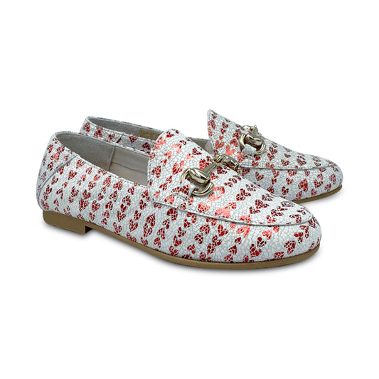 Ruth Secret Red Heart Chain Slip on 3655