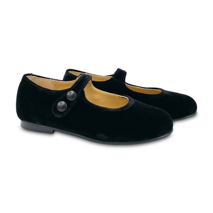 Geppettos Black Velvet Mary Jane GP0576