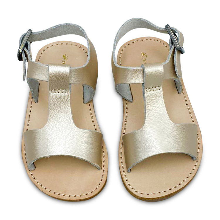 Freshly Picked Malibu Platinum Gold Sandal