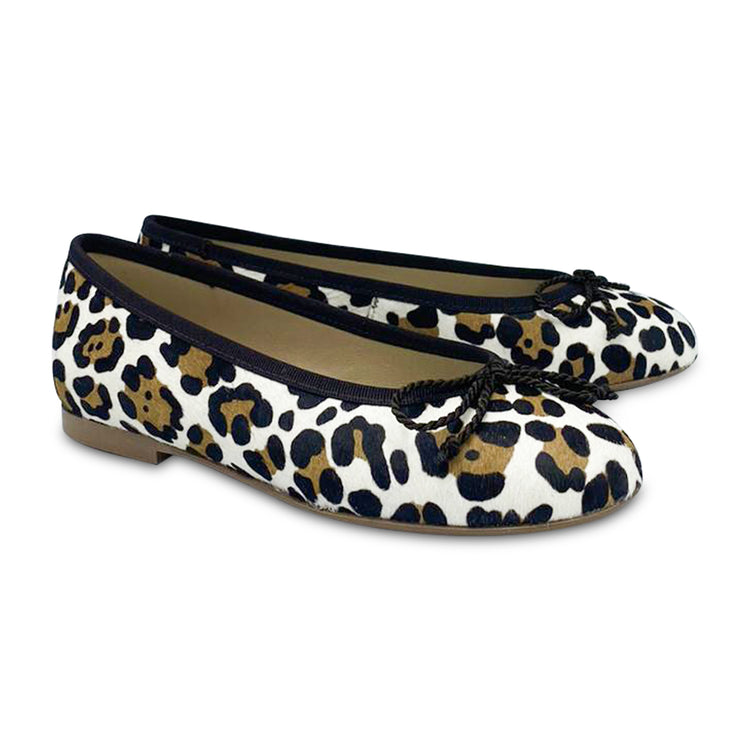 Brunellis Leopard Pony Hair Ballet Flat S-28