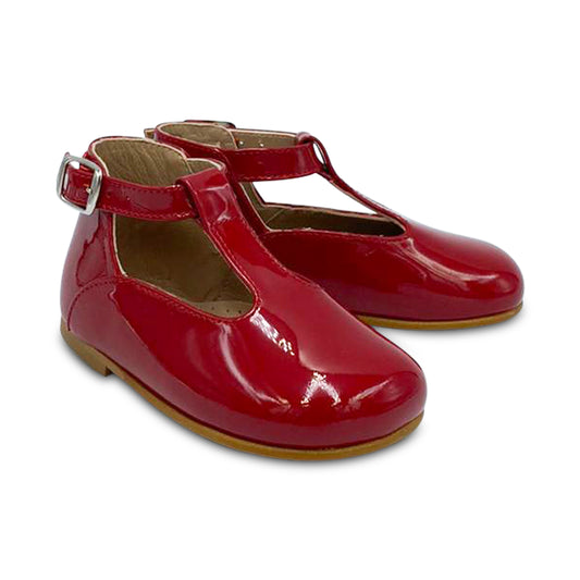 Zubii Red Patent Leather T Strap First Walker ZU019