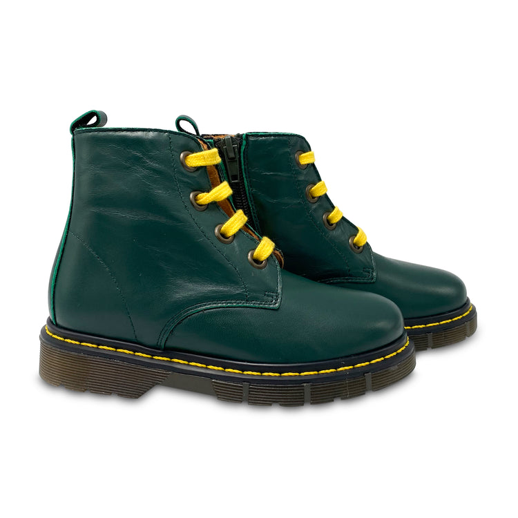 Confetti Green Yellow Combat Boot 8217