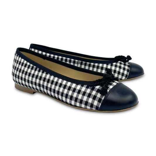 Brunellis Black White Checkered Ballet S-28