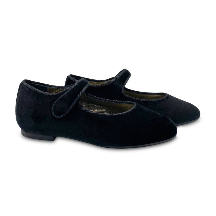 Brunellis Black Smooth Velvet Mary Jane SA4007