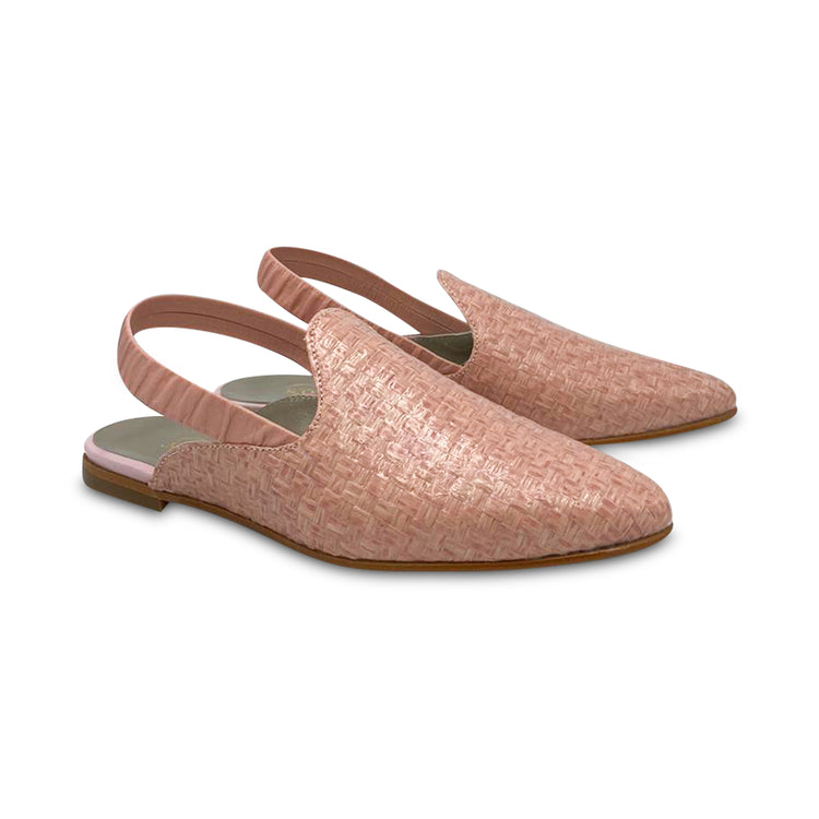 Geppettos Brushed Pink Basket Slingback 1377057