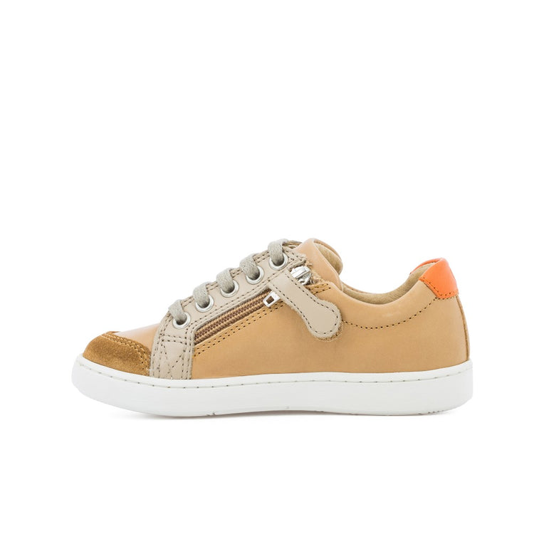 Shoo Pom Play Lo Bi Zip  Regatta Camel Beige Orange