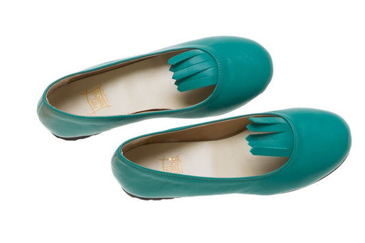 Orimusi Teal Ballerina Flat TALX05